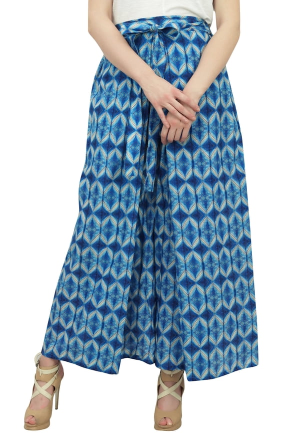 Ladies Thai Fisherman Summer Pants Blue Trousers Boho Gypsy Harem-XXL