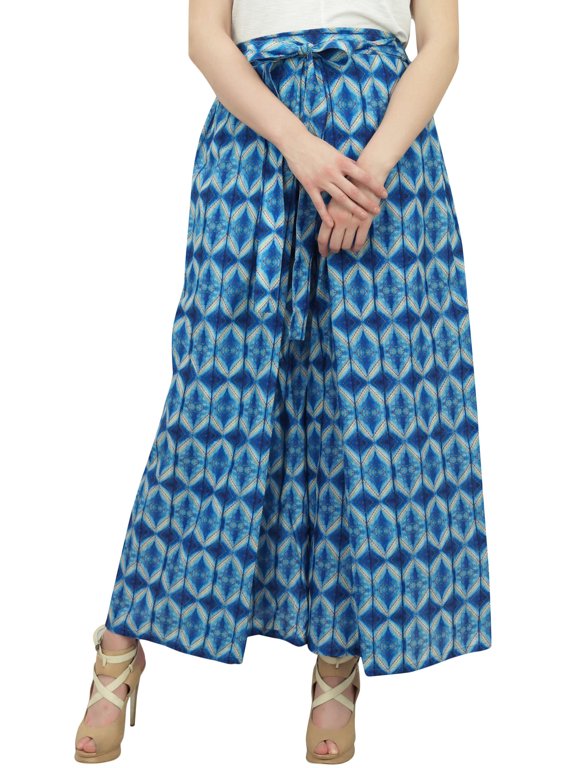 Ladies Thai Fisherman Summer Pants Blue Trousers Boho Gypsy Harem-XXXL