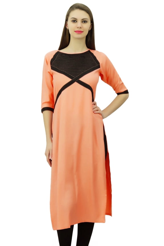 Ladies Tunic Cotton Indian Designer Kurti Straight Kurta