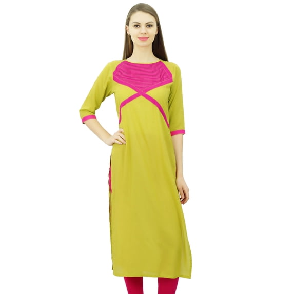 Phagun Ladies Tunic Cotton Indian Designer Kurti Straight Kurta