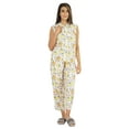 thumbnail image 1 of Phagun Pajamas Set Printed Rayon Sleepwear Sleeveless Nightwear For Women, 1 of 1