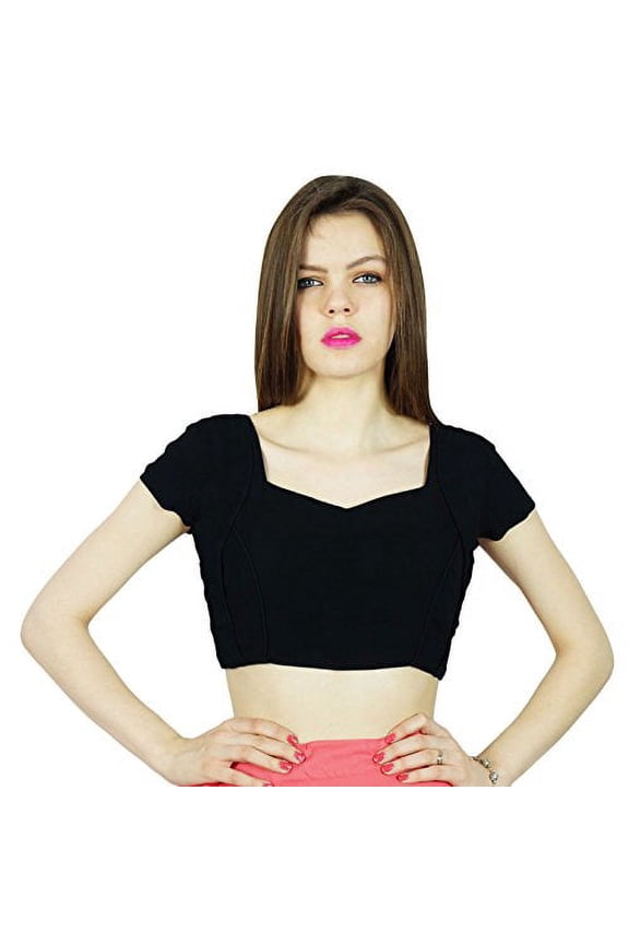 Party Wear Blouse Georgette Crop - Top Ready - Made Choli