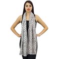 thumbnail image 1 of Phagun Polka Dot Print Cotton Voile Stole Shawl Women Neck Wrap Long Scarf-White, 1 of 5