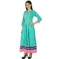 thumbnail image 1 of Phagun Rayon Floral Bollywood Ethnic Designer Casual Kurti Women Tunic Dress, 1 of 1