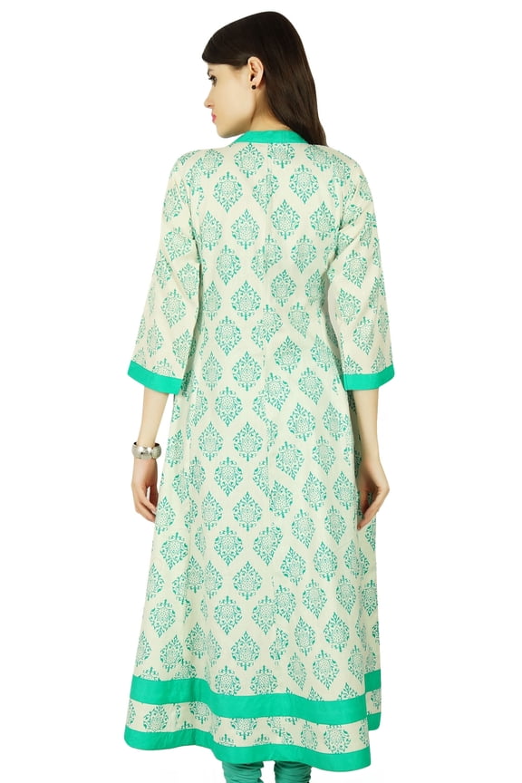 Rayon Kurta Ethnic Designer Casual Kurti Damask Women Tunic Dress