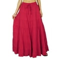 thumbnail image 1 of Phagun Skirt Long Maxi Skirt Beach Wear Cotton Summer Wear Clothing, 1 of 5