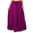 thumbnail image 1 of Phagun Skirt Long Maxi Skirt Beach Wear Cotton Summer Wear Clothing, 1 of 5