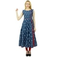 thumbnail image 1 of Phagun Women Anarkali Kurti Ethnic Top Cotton Paisley Pattern Dress Designer, 1 of 7