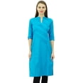 thumbnail image 1 of Phagun Women Cotton Straight Pintex Kurti Casual Summer Indian Ethnic Tunic Top, 1 of 1