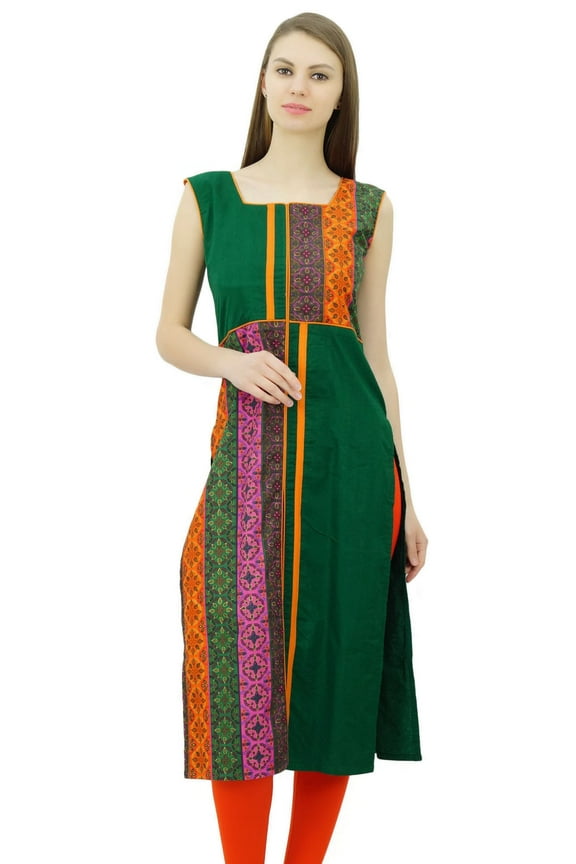 Women Cotton Tunic Kurta Kurti Summer Indian Casual Top