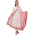 thumbnail image 1 of Phagun Women Ethnic Wrap Hizab Net Dupatta Long Stole Scarf Gift For Her-Dark Peach, 1 of 5