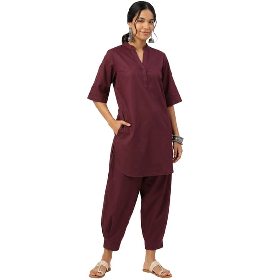Phagun Women Pathani Kurta Set, with Salwar Pants, Casual Ethnic Wear