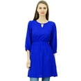 thumbnail image 1 of Phagun Women Tunic Top Short Kurti Elastic Waist Indian Ethnic Blouse, 1 of 7
