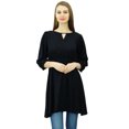 thumbnail image 1 of Phagun Women Tunic Top Short Kurti Elastic Waist Indian Ethnic Blouse, 1 of 1