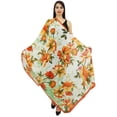 thumbnail image 1 of Phagun Women Yellow Floral Long Stole Neck Wrap Scarf Summer Shawl Dupatta-Viscose Chiffon, 1 of 1