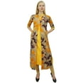 thumbnail image 1 of Phagun Women's 2 Pcs Yellow Kurta With Jacket Dress Indian Designer Clothing, 1 of 2