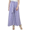 thumbnail image 1 of Phagun Women's Cotton White Printed Fisherman Harem Pants Indian Trousers-S, 1 of 6