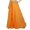 thumbnail image 1 of Phagun Women's Long Skirt Bohemian Gypsy Tiered Cotton Maxi Skirt Beach Wear, 1 of 5