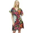 thumbnail image 1 of Phagun Women's Multicolour Cotton Kaftan Beach Coverup Short Printed caftan-12, 1 of 10