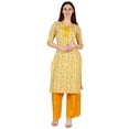 thumbnail image 1 of Phagun Women's Printed Cotton Ethnic Set, Kurti With Palazzo Straight Kurti Bottoms, 1 of 8