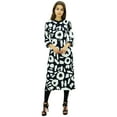 thumbnail image 1 of Phagun Women's Printed Polyester Tunic Mosaic Kurta Mandarin Collar Kurti-4, 1 of 8