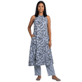 thumbnail image 1 of Phagun Women's Printed Rayon A-Line Kurta Pant Set, 1 of 5