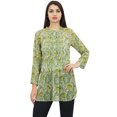 thumbnail image 1 of Phagun Women's Purple Floral Digital Printed Georgette Casual Tunic Top Wear-4, 1 of 9
