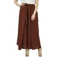 thumbnail image 1 of Phagun Women's Tribal Printed Black Wide Leg Trousers Thai Fisherman Pants-S, 1 of 7