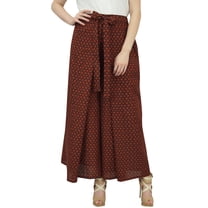 Phagun Women's Tribal Printed Black Wide Leg Trousers Thai Fisherman Pants-S