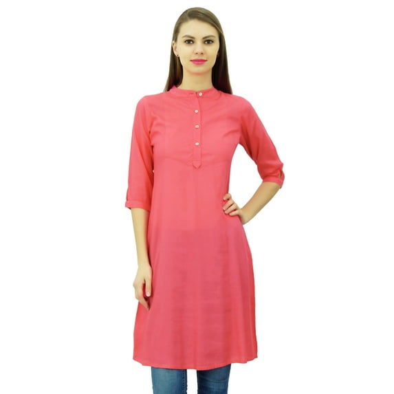 Phagun Womens Cotton Blend Indian Kurti Ethnic Kurta Casual Summer Tunic