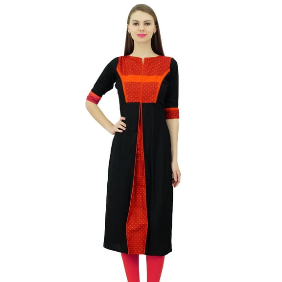 Phagun Womens Cotton Kurta Formal Casual Ethnic Tunic Blouse