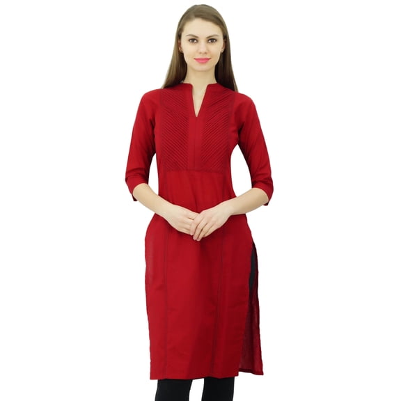 Phagun Womens Cotton Tunic Ethnic Kurta Casual Formal Indian Ladies Kurti