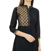 Phagun Womens Designer Short Tunic Asymmetrical Hem Kurta Kurti Ethnic Blouse