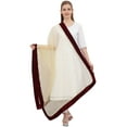 thumbnail image 1 of Phagun Womens Scarf Net Dupatta Wrap Hizab Throw Indian Chunni Long Stole-Beige, 1 of 5