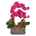 thumbnail image 1 of Phalaenopsis Orchid Artificial Arrangement in Ceramic Vase, 1 of 1