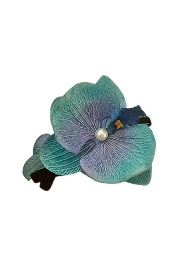 Phalaenopsis Orchid Artificial Flower Hair Clip,Handmade Chinese Orchid Flower Hair Clips,Artificial Silk Orchid Flower Hair Clips for Women Girl Y6J0