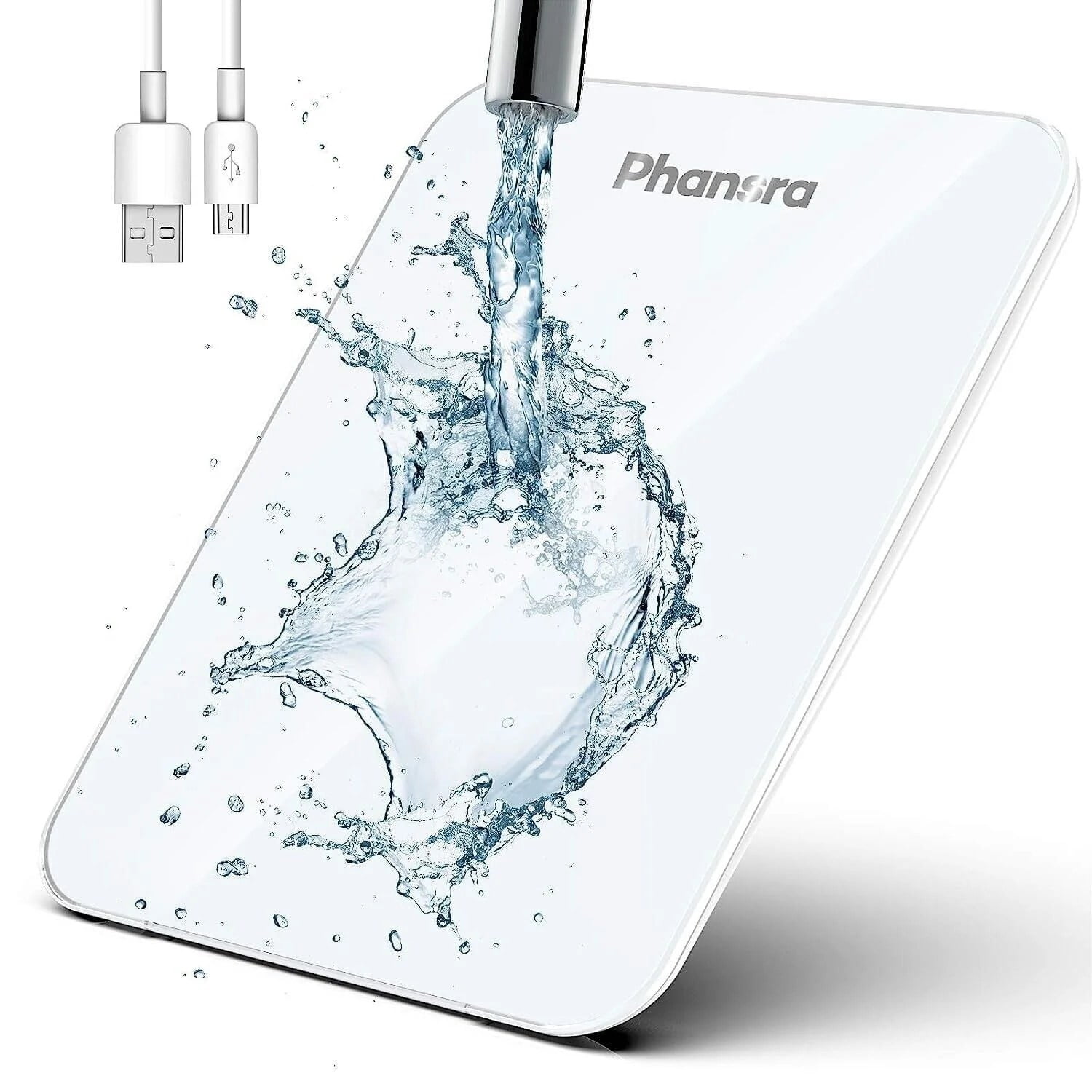 Phansra Digital Electronic Kitchen Scale For Food Balance 22lb Waterproof Rechargeable