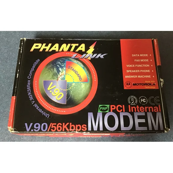 Phanta Link 56Kbps Pci Faxmodem Brand New
