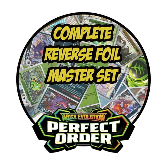 Perfect Order - Pokemon Reverse Foil Master Lot - Complete Set - Gengar Snorlax