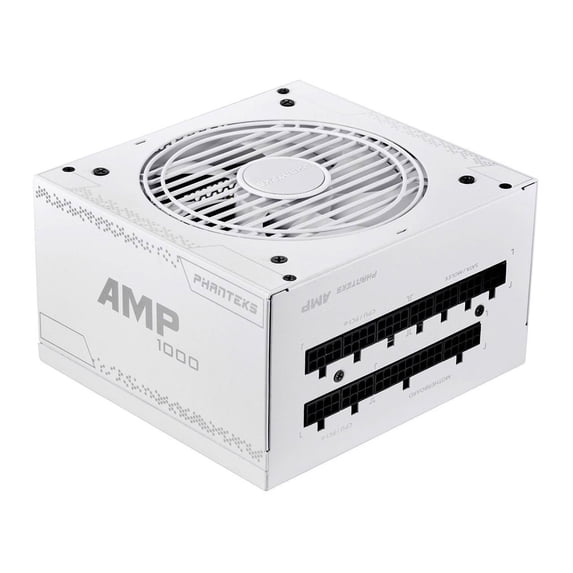 Phanteks AMP 1000W V2 80PLUS Gold White Edition, ATX Power Supply, 12VHPWR Included, Fully Modular, Hybrid Mode, Silent fan, Revolt PRO LINK Certified