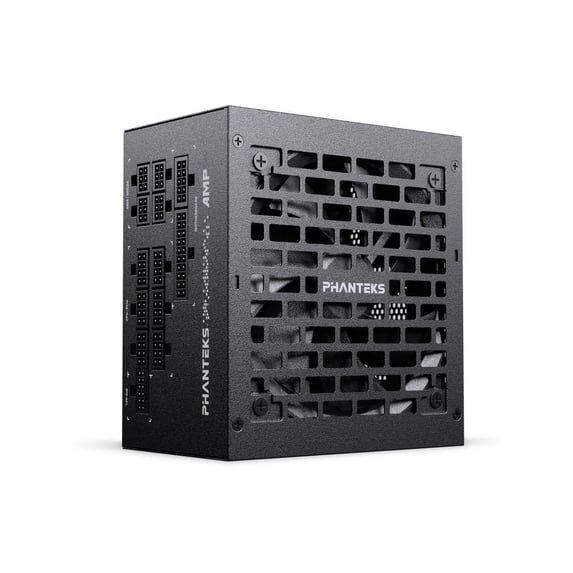 Phanteks AMP GH 1000W Platinum Power Supply, ATX 3.1 and PCIe 5.1 Platform, Fully Modular Individual Cables, Silent Fanless mode, Black.