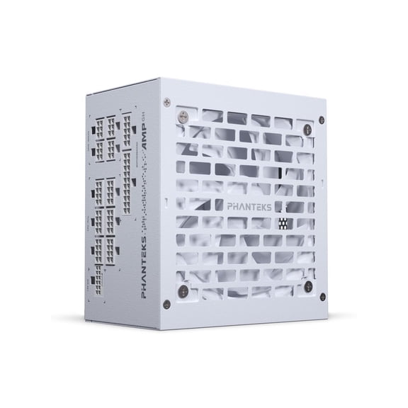 Phanteks AMP GH 1200W Platinum Power Supply, ATX 3.1 and PCIe 5.1 Platform, Fully Modular Individual Cables, Silent Fanless mode, White.