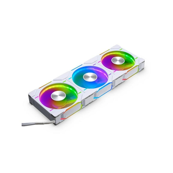 Phanteks D30-120 DRGB PWM FAN 3Pack, Premium D-RGB Performance Fans, ARGB/DRGB lighting, Daisy-chain Fan Linking system, White, 3Pack