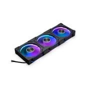 Phanteks D30-120 DRGB PWM FAN 3Pack, Reverse Airflow Model, Premium D-RGB Performance Fans, Halos lighting Effect, ARGB/DRGB lighting, Daisy-chain Fan Linking system, Black, 3Pack