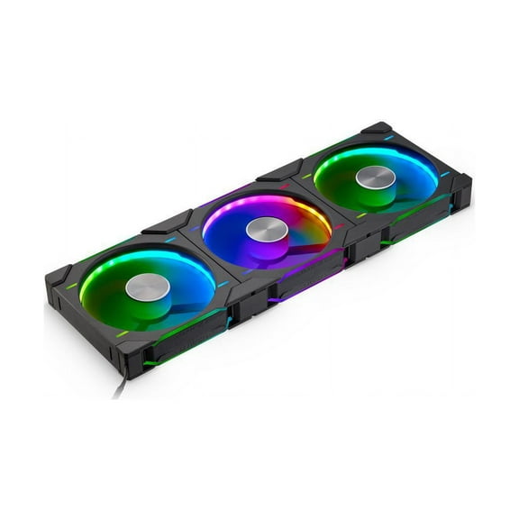 Phanteks D30-140 DRGB PWM FAN 3Pack, Premium D-RGB Performance Fans, ARGB/DRGB lighting, Daisy-chain Fan Linking system, Black, 3Pack