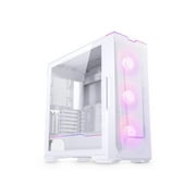 Phanteks Eclipse G500A DRGB, High Performance Mid-Tower Case, Mesh Front Panel, Integrated D/A-RGB Lighting, Tempered Glass Window, 3x M25-140 D-RGB Fans, Matte White
