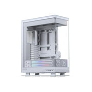 Phanteks Evolv X2 Matrix Mid Tower ATX Gaming Chassis with 900 LED Matrix Display, Fabric Interior Panel, Vertical Cooling System, Tempered Glass, Integrated D-RGB Lighting, Grey White