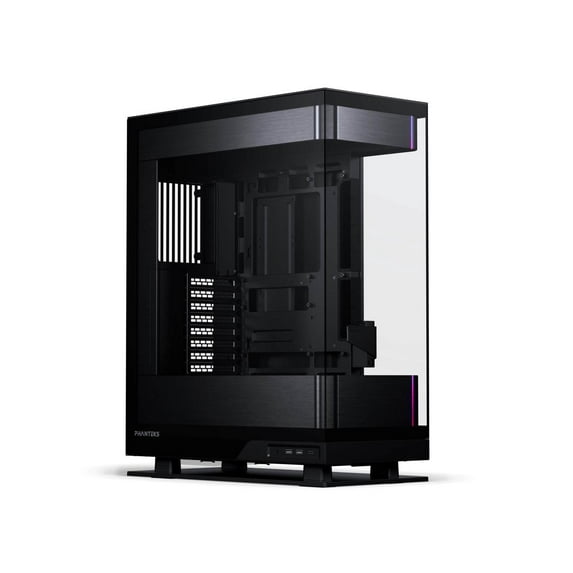 Phanteks Evolv X2, Mid-Tower Gaming Chassis, Vertical Cooling System, See-through Tempered Glass Chassis, Brushed Aluminum interior panel with Integrated D-RGB Lighting, Brushed Black