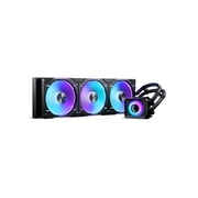 Phanteks Glacier One 420D30 X2 AIO Liquid CPU Cooler, Evolv X2 Aluminum Cap Design, 3x Performance D30-140 D-RGB Fans, for Intel LGA 1851, 1700, 1200, 115x and AMD AM4/AM5 sockets, Black
