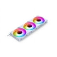 thumbnail image 1 of Phanteks M25-120 Gen2 Triple Pack, 3x 120mm ARGB High Performance Cooling Fans, Daisy-chain Unified Fan Frame, Infinity Mirror hub, single cable connection, White, 1 of 7